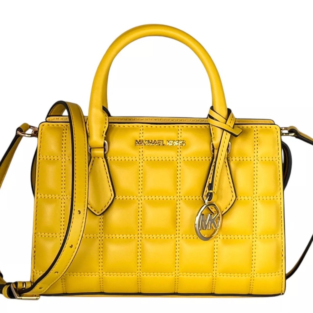 Michael Kors Yellow Satchel - Picture 9 of 11